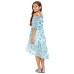  Big Girls Cold-Shoulder Metallic-Butterfly Dress
