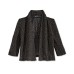  Knit Cardigan, Big Girls 7-16 Years (Black/Gold, Large)