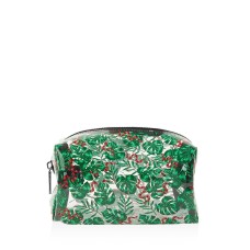 Skinnydip London Snake & Palm Print Cosmetics Bag (Multi/Green)