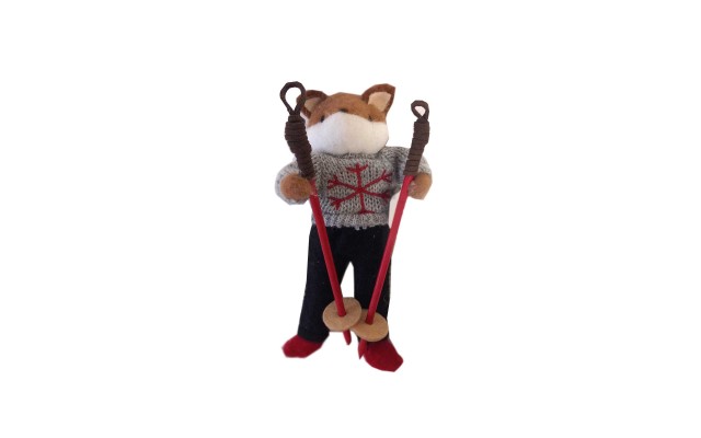 Snow Floating Fox – Christmas Ornament