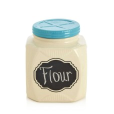 Sparrow & Wren Aqua Lid Square Canister (One Size)