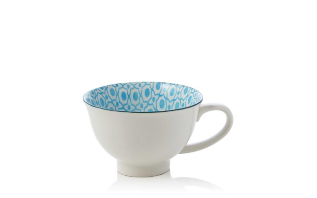Sparrow & Wren Geo Patterned Footed Teacups