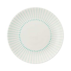 Sparrow & Wren Striped Dinner Plate