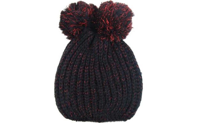 Sperry Top-Sider Women’s PomPom Beanie 104 (Black, One Size)