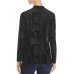  Geo Velvet Burnout Cardigan (Black, S)