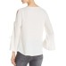Status by Chenault Split Tie Sleeve Top (Natural, S)