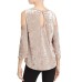  Women's Crushed Velvet Cold Shoulder Blouse Pullover Shirt Tops