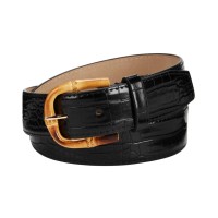 Steve Madden Croc-Embossed Faux Leather Belt