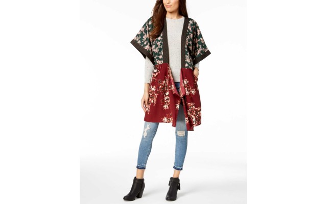  In Full Bloom Draped Kimono Wraps