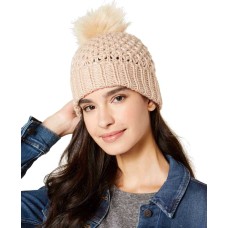 Steve Madden Lurex Boyfriend Beanie (Medium Pink, One Size)