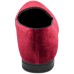  Men’s Cranium Velvet Smoking Slippers (Burgundy, 8.5)