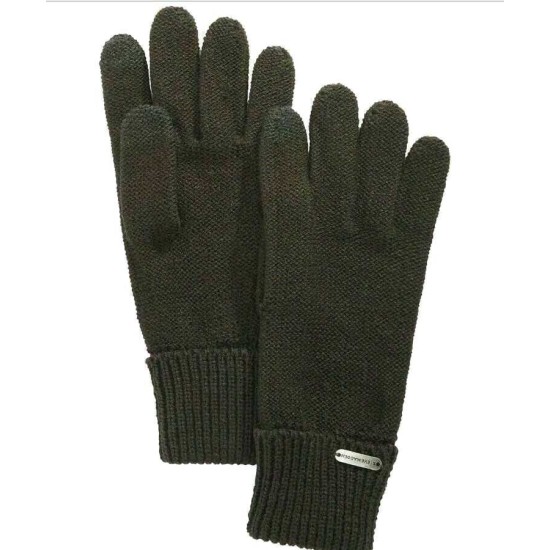  Men’s Solid Boyfriend Touch Gloves (Green)