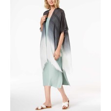Steve Madden Ombre Metallic-Stripe Boho Wrap & Cover-Up (Black, One Size)