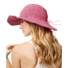 Steve Madden Packable Cowboy Floppy Hat (Fuchsia, One Size)