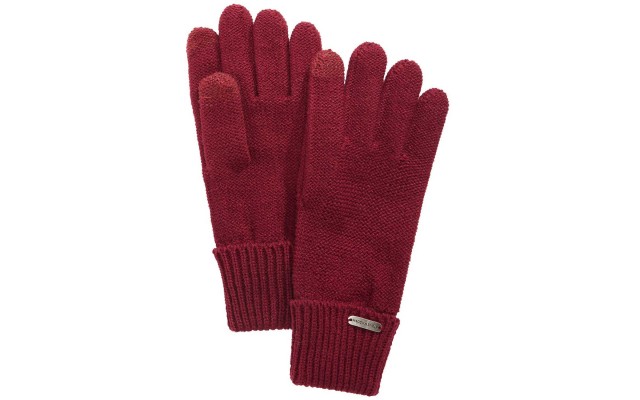  Solid Boyfriend Itouch Gloves Maroon – Dark Red, One Size