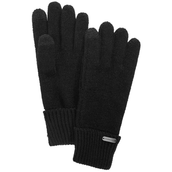  Solid Boyfriend Touch Gloves (Black, One Size)