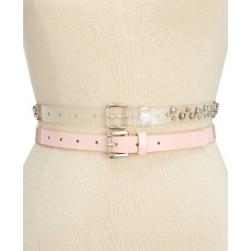 Steve Madden Women's 2-for-1 Studded Patent Belt