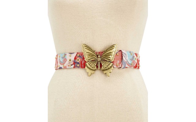  Women’s Butterfly-Plaque Belt