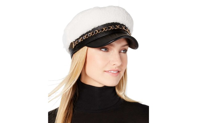  Women’s Faux Sherpa Newsboy Caps
