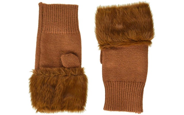  Women’s Fur Hand Warmer ( Rust)