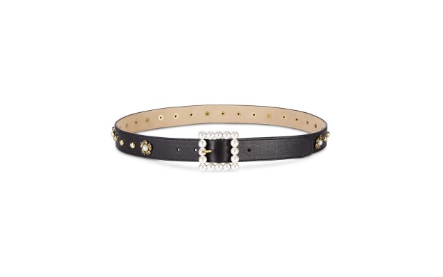  Women's Imitation-Pearl Embellished Belt