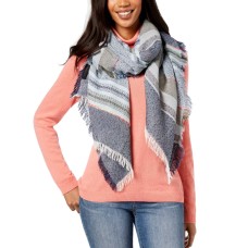 Steve Madden Women's Sparkle Striped Travel Wrap & Scarves