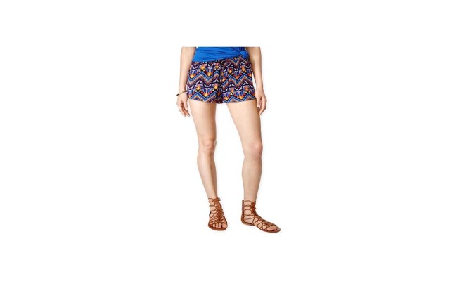  Women's Printed Drawstring Casual Mini Shorts