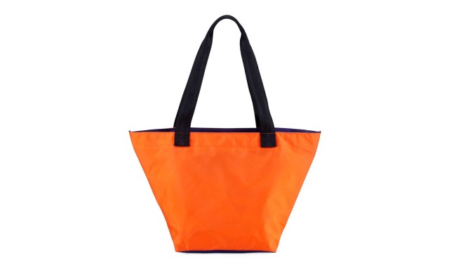  Women's Medium Two-Tone Nylon Tote Handbags, Dark Orange