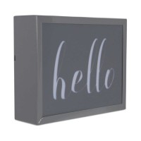 Studio Mercantile LED Metal Shadow Box “HELLO”