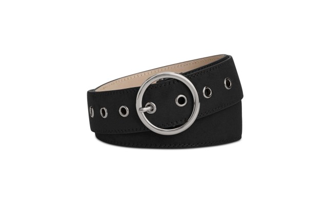 Style & Co Grommet Belt (Black, S)