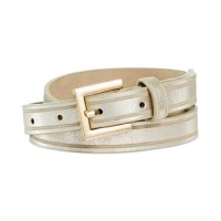 Style Co. Grooved Panel Belt Gold M