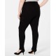 Style & Co Plus Size Cotton Embroidered Curvy Fit Skinny Jeans (Black, 16W)