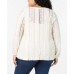  Plus Size Women’s Lace V-Neck Blouse Tops