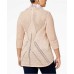 Style & Co Plus Velvet-Scarf Sweater (Peony Blush, 3X)