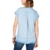 Style & Co Raw-Hem Seam-Striped Shirt (Ice Wash, L)