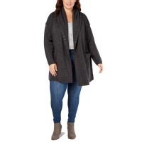 Style & Co Studded Open Cardigan (Dark Gray)