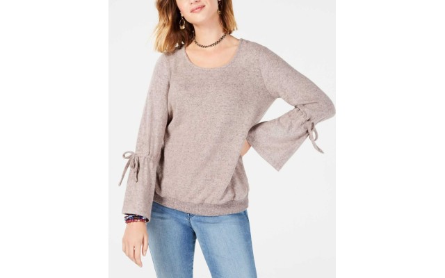 Style Co Tie-Sleeve Top (Twilight, XS)