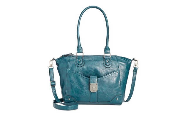 Style & Co Twistlock Small Satchel (Blue)