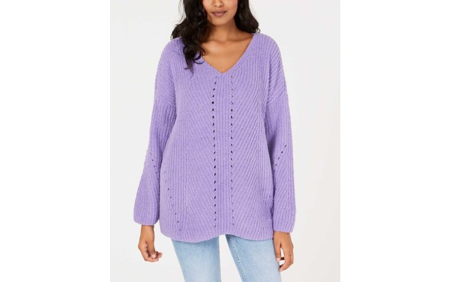 Style & Co. Women's Cozy Chenille V-Neck Sweaters