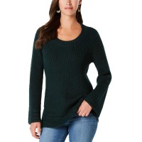 Style & Co. Women’s Flare-Sleeve Contrast-Border Sweaters