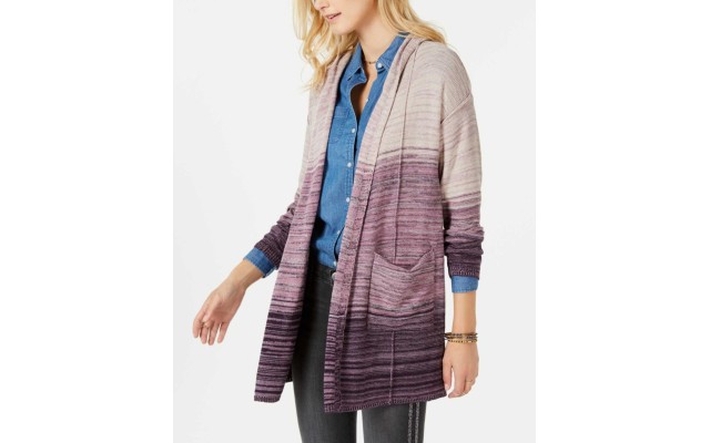 Style & Co. Women's Marled-Knit Hooded Cardigans