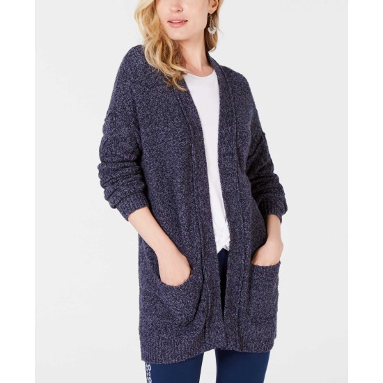 Style Co Women's Marled Open-Front Cardigan