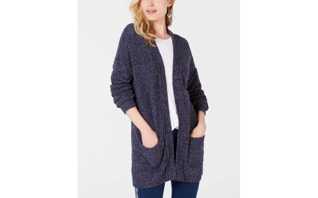 Style Co Women's Marled Open-Front Cardigan