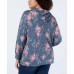 Style & Co Women's Plus Size Floral-Print Tops Sweatshirts