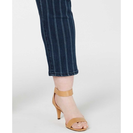  Women’s Plus Size Striped Ankle Fashion Jeans