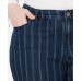  Women’s Plus Size Striped Ankle Fashion Jeans