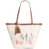 Style & Co. Women's Printed Canvas Tote Handbags