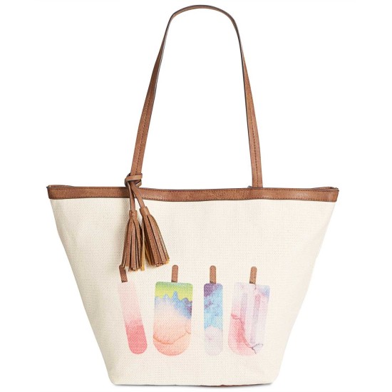Style & Co. Women's Printed Canvas Tote Handbags