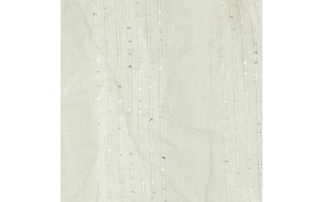  Women’s Sequin and Lurex Stripe Evening Wrap Scarf (Ivory, One Size)