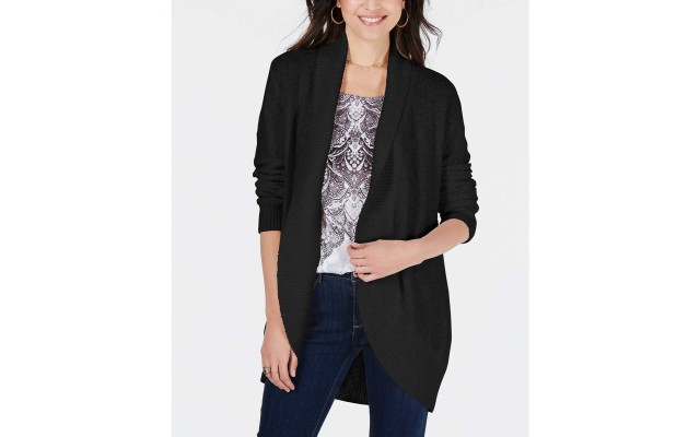 Style & Co. Women's Shawl-Lapel Open-Front Cardigans